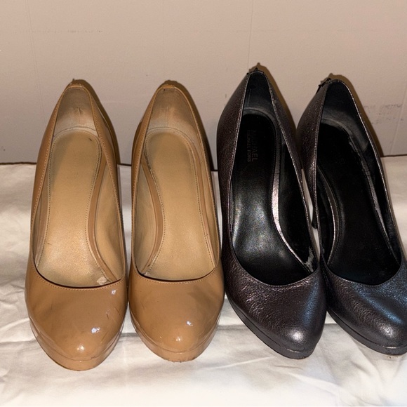 Michael Kors Women's Pumps in Tan and metallic Black - Picture 1 of 5